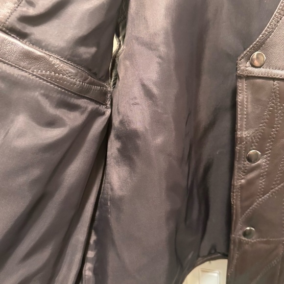 Boutique of Leathers Brown Patchwork Leather Vest Size 38 Medium - Picture 10 of 14